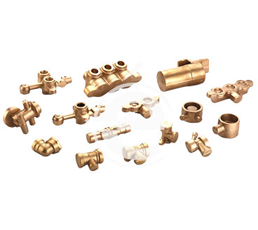 brass forged components
