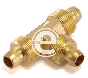 brass pu equal tee supplier